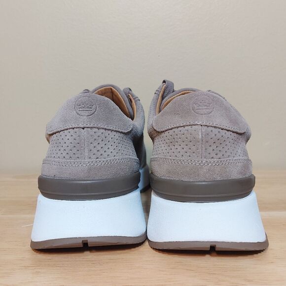 Peter Millar Wayfare Runner Shoes Pebble Brown Suede MF24XF80 Men's Size 9 - Picture 5 of 7